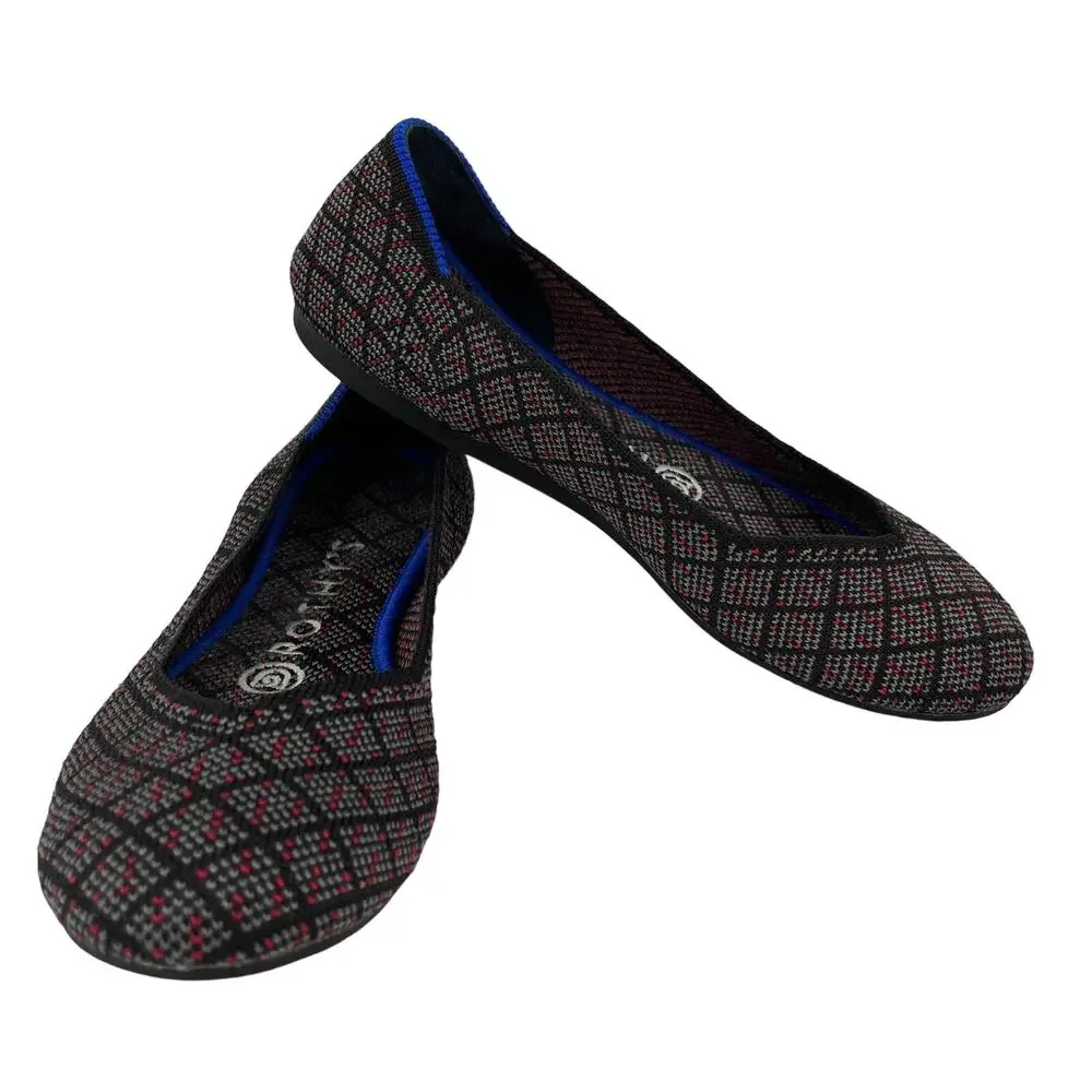 Rothy’s Nordstrom Exclusive Charcoal Tweed Flats 5.5 Retired
